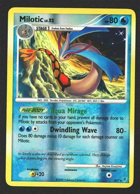 milotic lv 52|Pokémon TCG MILOTIC LV. 52 SH7 REVERSE HOLO .